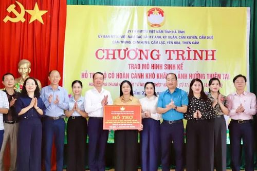 Hà Tĩnh trao 817 mô hình sinh kế cho người nghèo