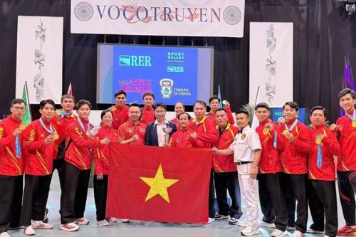 Việt Nam xếp thứ nhất toàn đoàn tại Giải vô địch trẻ thế giới võ cổ truyền 2026