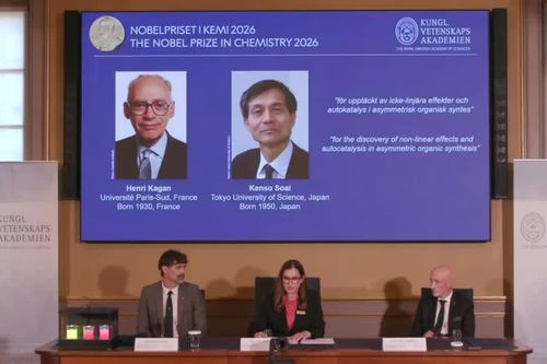 Nobel Hóa học 2026 vinh danh hai nhà khoa học giải mã bí ẩn về 'phân tử thuận tay'