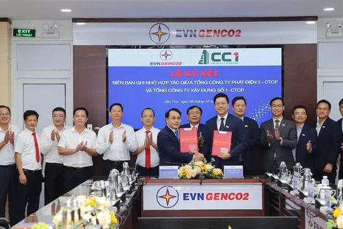 EVNGENCO2 và CC1 hợp tác phát triển các dự án trong lĩnh vực năng lượng