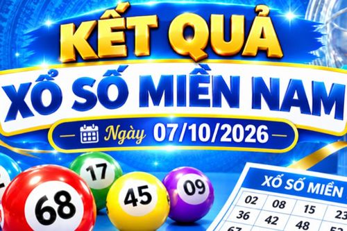 Kết quả xổ số miền Nam hôm nay ngày 07/10/2026