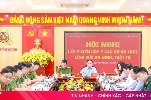 Lấy ý kiến góp ý xây dựng các dự án luật về an ninh, trật tự