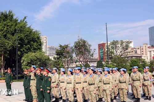 Lực lượng gìn giữ hòa bình Việt Nam báo công dâng Bác