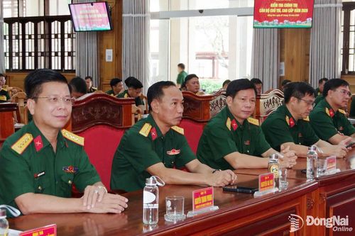 Kiểm tra nhận thức chính trị của cán bộ chủ trì, cán bộ cao cấp trong lực lượng vũ trang Quân khu 7