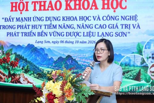 Hội thảo khoa học về ứng dụng khoa học và công nghệ phát triển dược liệu Lạng Sơn
