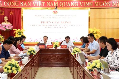 HĐND phường Đông Kinh họp phiên giải trình về tiến độ thực hiện dự án nâng cấp, cải tạo đường Nguyễn Du