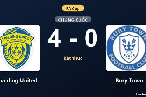 Thống kê trận đấu Spalding United 4-0 Bury Town: Spalding United thắng đậm thuyết phục