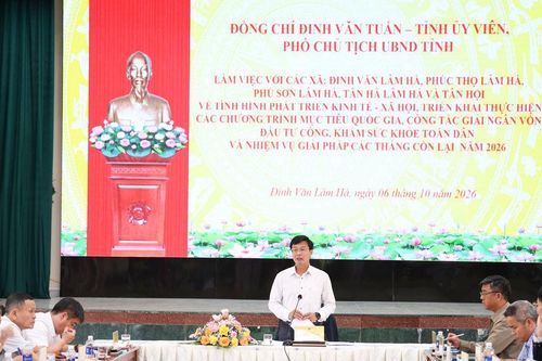 Các xã thuộc Tổ công tác số 6 Lâm Đồng giải ngân vốn đầu tư công đạt 70%
