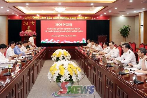 Công bố quyết định kiểm toán và triển khai hoạt động kiểm toán tại Sơn La