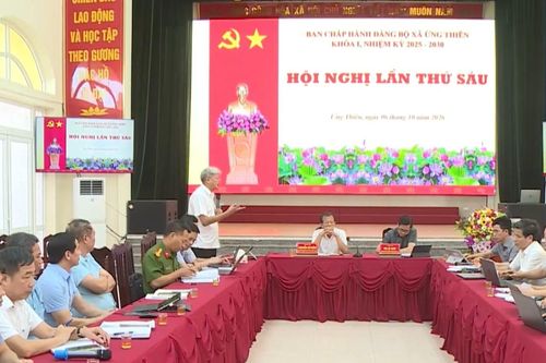 Xã Ứng Thiên hoàn thành xuất sắc nhiệm vụ chín tháng
