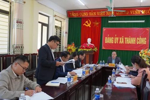 Đảng ủy xã Thành Công chỉ đạo xây dựng vùng Phja Đén trở thành trung tâm của xã