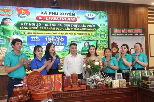 Xã Phú Xuyên: Tăng cường kết nối tiêu thụ sản phẩm chủ lực qua các phiên livestream