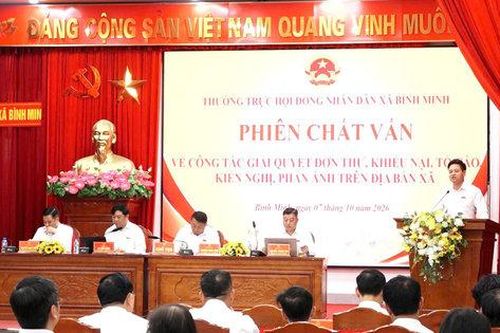 Xã Bình Minh giải quyết đơn thư, khiếu nại đạt 91,56%