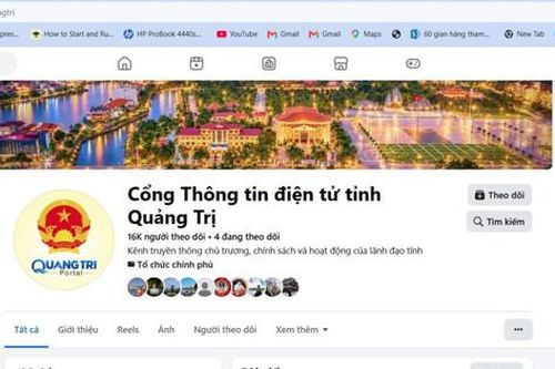 Fanpage 'Cổng Thông tin điện tử Quảng Trị' phục vụ người dân, doanh nghiệp trên môi trường số