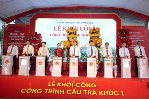 Quảng Ngãi khởi công cây cầu hơn 2.000 tỉ đồng trên sông Trà Khúc