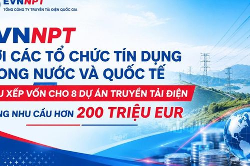 EVNNPT: Nhu cầu vốn vay cho 8 dự án truyền tải điện lên tới 200,9 triệu EUR