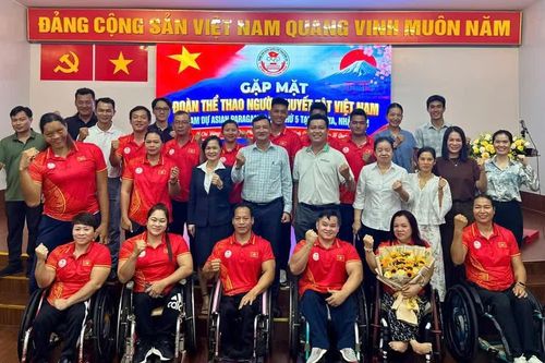 Đoàn Thể thao người khuyết tật Việt Nam sẵn sàng lên đường dự Asian Para Games 2026
