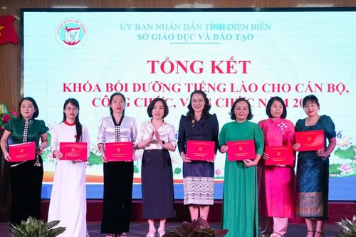 Điện Biên tổng kết khóa bồi dưỡng tiếng Lào năm 2026