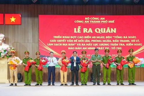 Công an TP Huế mở cao điểm 60 ngày, đêm 'làm sạch' địa bàn