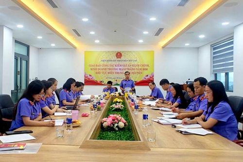 Vụ 10 giao ban công tác kiểm sát án hành chính, kinh doanh thương mại khu vực miền Trung, Tây Nguyên