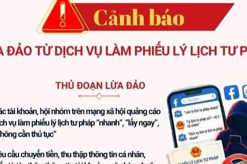 Cảnh báo lừa đảo từ dịch vụ làm phiếu lý lịch tư pháp