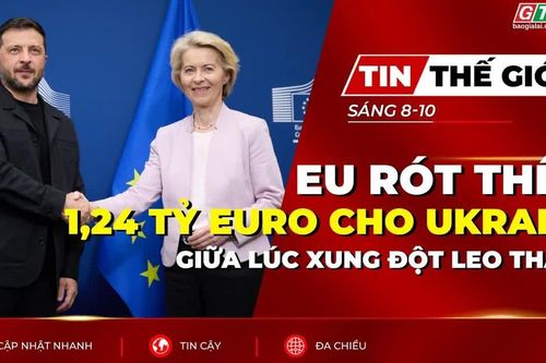 Bản tin thế giới ngày 8-10: EU rót thêm 1,24 tỷ euro cho Ukraine giữa lúc xung đột leo thang