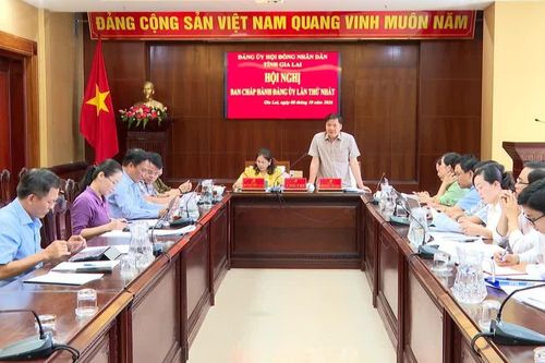 Ban Chấp hành Đảng bộ HĐND tỉnh Gia Lai tổ chức hội nghị lần thứ nhất