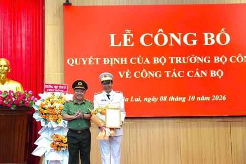 Công bố quyết định bổ nhiệm Phó Giám đốc Công an tỉnh Gia Lai