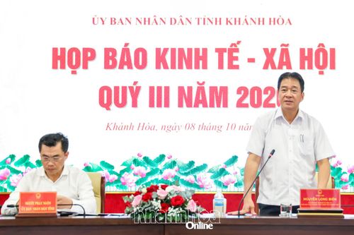 UBND tỉnh Khánh Hòa họp báo tình hình kinh tế - xã hội quý III/2026