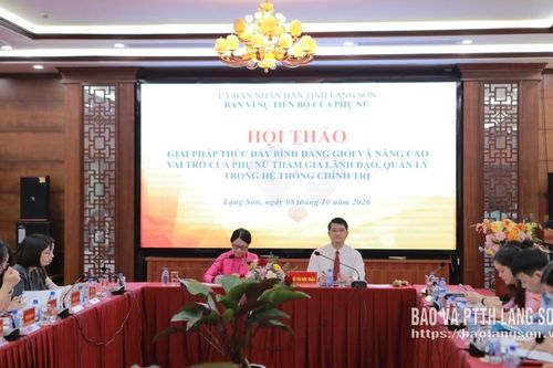 Hội thảo giải pháp thúc đẩy bình đẳng giới và nâng cao vai trò cán bộ nữ trong hệ thống chính trị