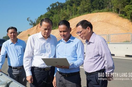 Kiểm tra tiến độ giải phóng mặt bằng Dự án cao tốc Hữu Nghị - Chi Lăng đoạn qua phường Đông Kinh