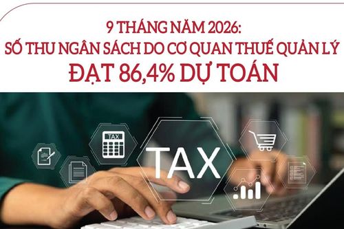 Infographics: 9 tháng, ngành Thuế thu ngân sách ước đạt 1.937.992 tỷ đồng