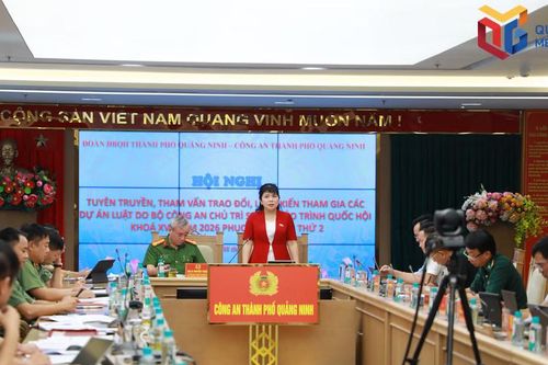 Quảng Ninh: Lấy ý kiến tham gia các dự án luật do Bộ Công an chủ trì xây dựng