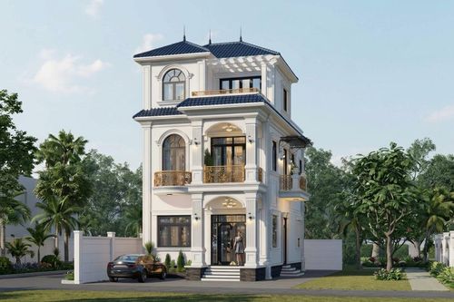 Chi phí xây nhà mái Nhật 2 tầng 1 tum 100m² bao nhiêu?