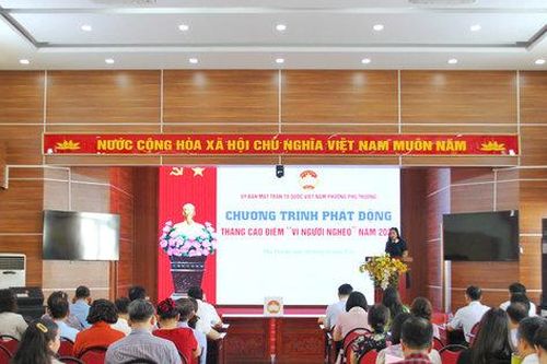 Phường Phú Thượng phát động Tháng cao điểm 'Vì người nghèo' năm 2026