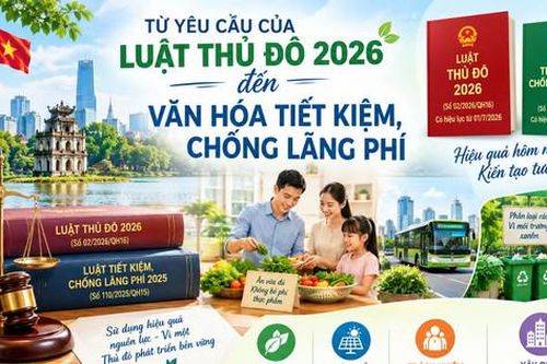 Từ yêu cầu của Luật Thủ đô 2026 đến văn hoá tiết kiệm, chống lãng phí