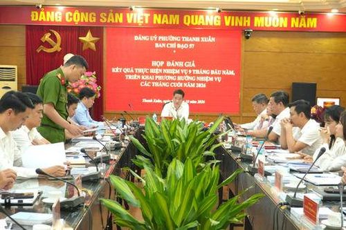 Phường Thanh Xuân rà soát tiến độ, nâng chất lượng chuyển đổi số