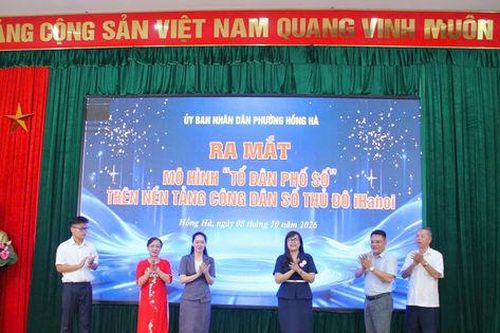Phường Hồng Hà ra mắt mô hình 'Tổ dân phố số' trên iHanoi