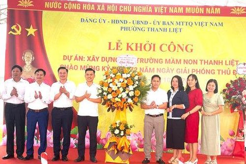 Khởi công xây mới Trường Mầm non Thanh Liệt