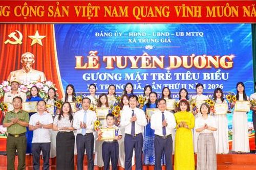 Trung Giã tuyên dương 20 gương mặt trẻ tiêu biểu năm 2026