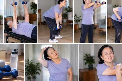 5 bài tập tạ tay cải thiện sức khỏe toàn thân cho người cao tuổi