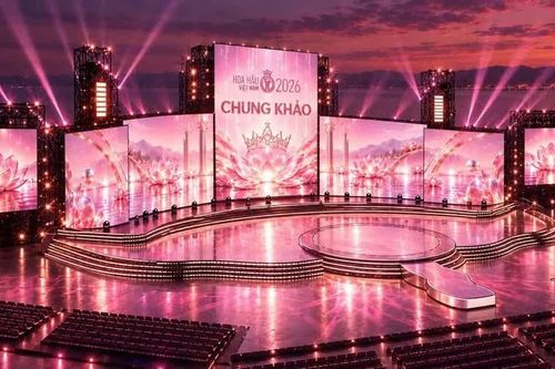 Hé lộ sân khấu hoành tráng của Chung khảo toàn quốc Hoa hậu Việt Nam 2026