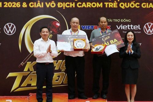 Cơ thủ Nguyễn Ngọc Trị vô địch carom 3 băng nam tại giải các CLB quốc gia 2026