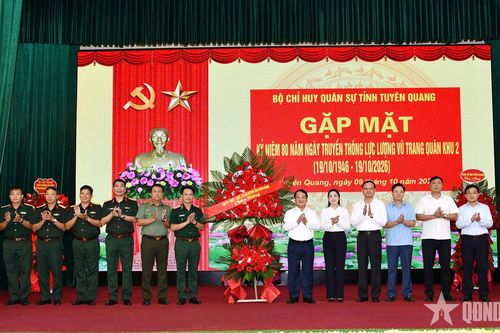 Bộ CHQS tỉnh Tuyên Quang gặp mặt kỷ niệm 80 năm Ngày truyền thống LLVT Quân khu 2