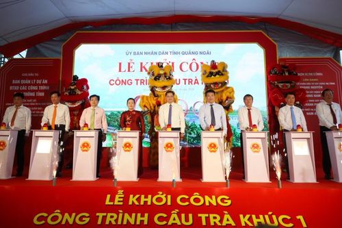 Cầu Trà Khúc 1 kỳ vọng tạo diện mạo mới cho đô thị Quảng Ngãi