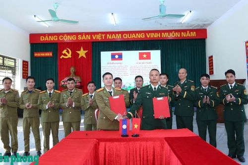 Các trạm Biên phòng Việt Nam - Lào tăng cường phối hợp quản lý, bảo vệ biên giới