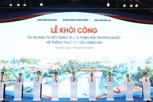 Tổng Bí thư, Chủ tịch nước Tô Lâm dự Lễ khởi công Dự án nâng cấp hệ thống thủy lợi Bắc Hưng Hải