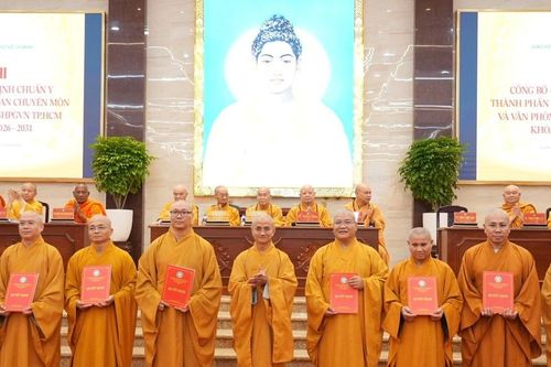 Giáo hội Phật giáo Việt Nam TPHCM công bố nhân sự chủ chốt nhiệm kỳ mới