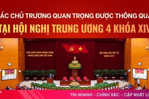 [Infographic] Các chủ trương quan trọng được thông qua tại Hội nghị Trung ương 4 khóa XIV
