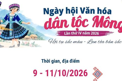 Ngày hội Văn hóa dân tộc Mông năm 2026: Hội tụ sắc màu - Lan tỏa bản sắc